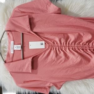 NEW !!! Pink XL dress 60% polyester 32%Rayon 8%spandex by Planet Gold